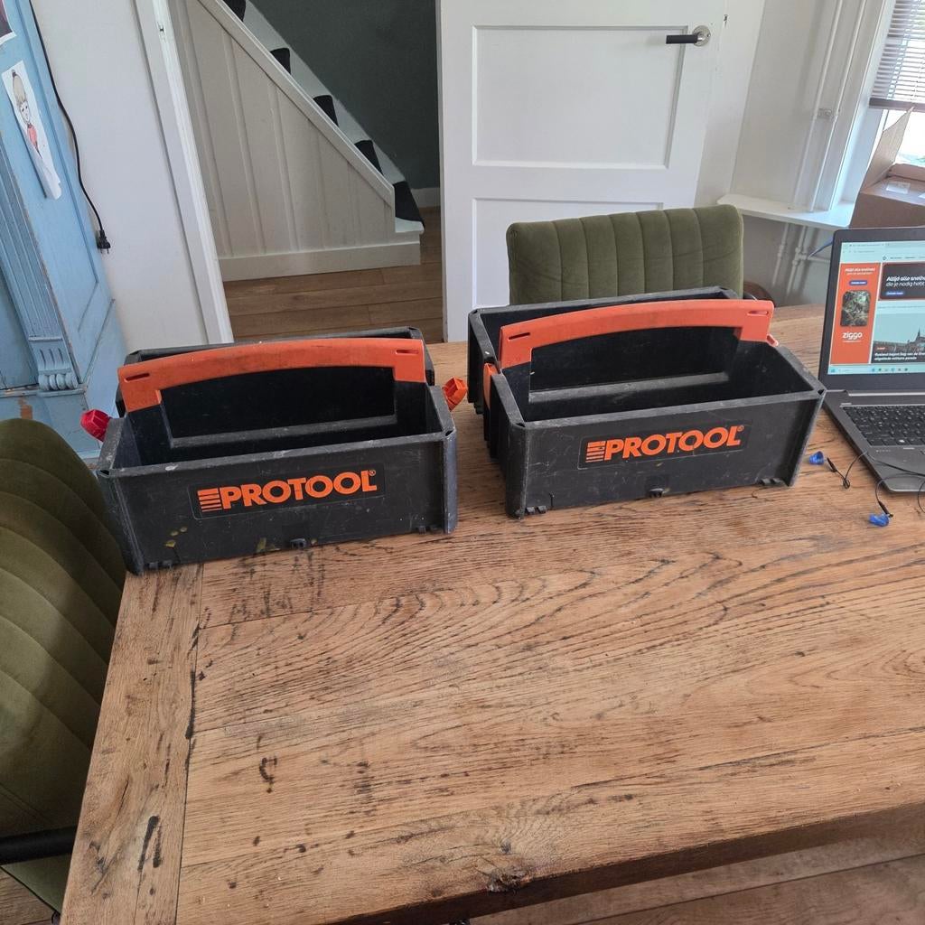 2x Protool Gereedschapskist, Ophalen of Verzenden, Gebruikt