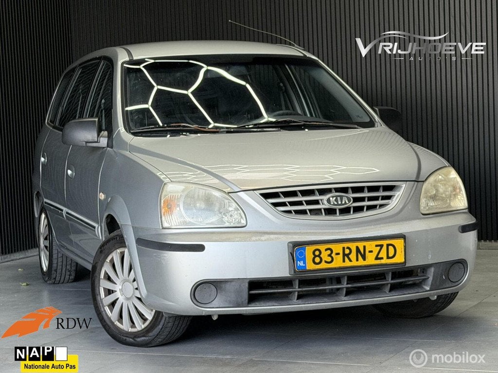 Kia Carens 1.6-16V LX|NAP|APK|AIRCO|TREKHAAK, Auto's, Kia, Bedrijf, Te koop, Carens, ABS, Airbags, Airconditioning, Alarm, Centrale vergrendeling
