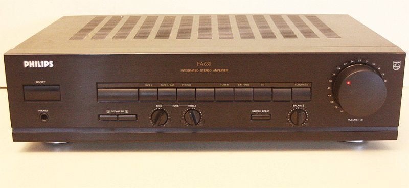 Philips FA630 Versterker / 120 Watts / 1990 - 1992 / Japan, Overige merken, Ophalen of Verzenden, Zo goed als nieuw, 120 watt of meer