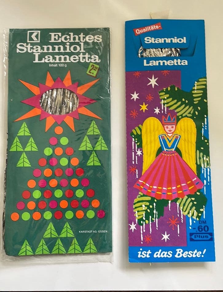 Vintage Stanniol Lametta, Ophalen of Verzenden, Zo goed als nieuw