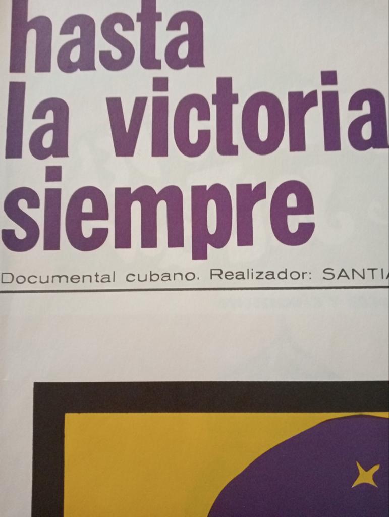 Che Guevara film affiche Cuba 1970, Ophalen of Verzenden, Gebruikt, A1 t/m A3, Film en Tv