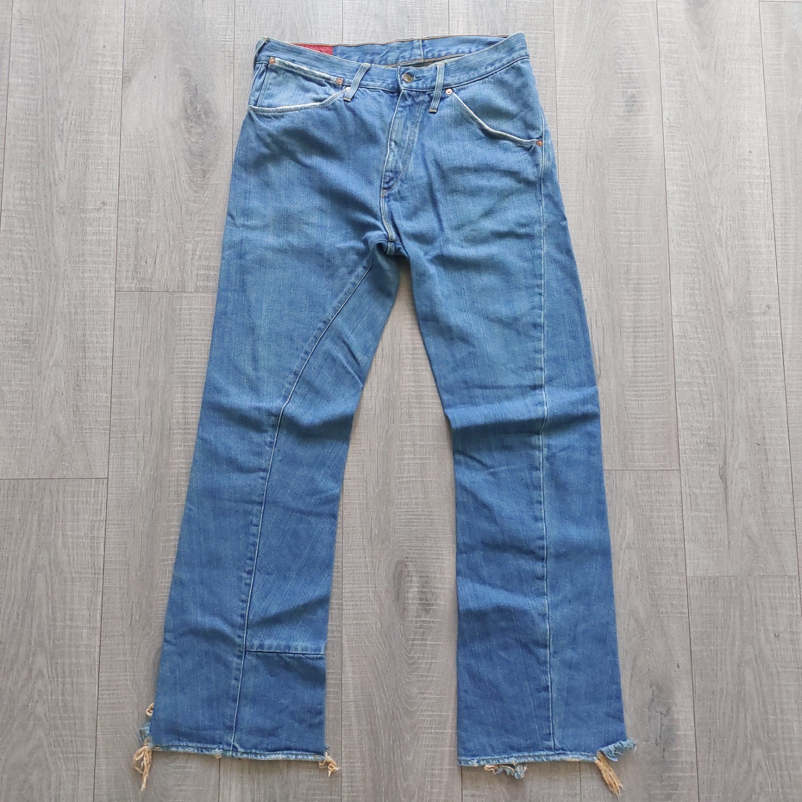 Vintage Y2K Levis RED Engineered twist bootcut flared jeans, Ophalen of Verzenden, Gedragen, Blauw, W33 - W36 (confectie 42/44)