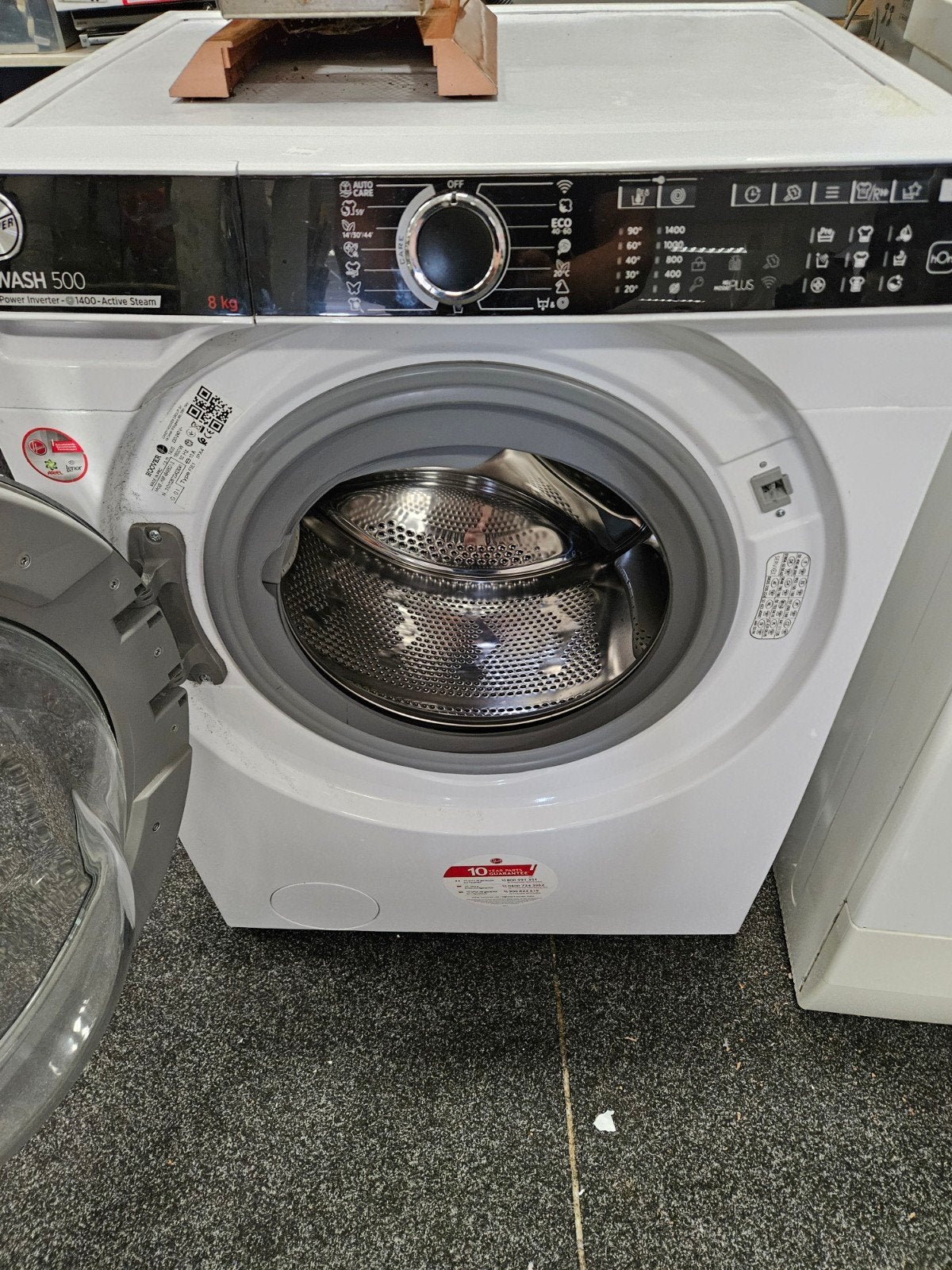 Hoover H-WASH 500 Wasmachine 8 kg, Witgoed en Apparatuur, Ophalen of Verzenden, Zo goed als nieuw, Voorlader, 85 tot 90 cm