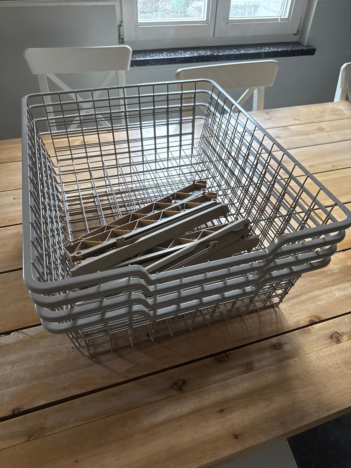 4 Draadmanden voor in ikea Pax kast, Ophalen, Gebruikt, Metaal, Grijs