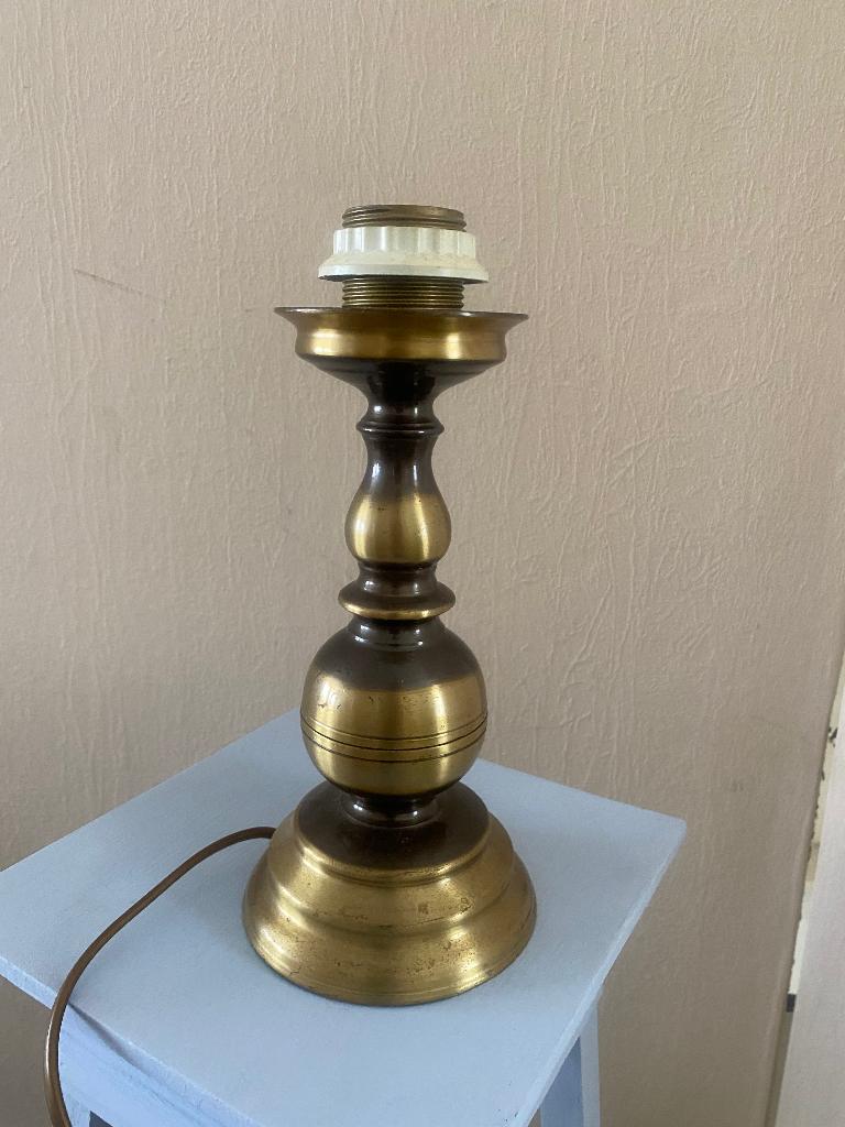 Lampenvoet messing, Ophalen, Gebruikt, Minder dan 50 cm