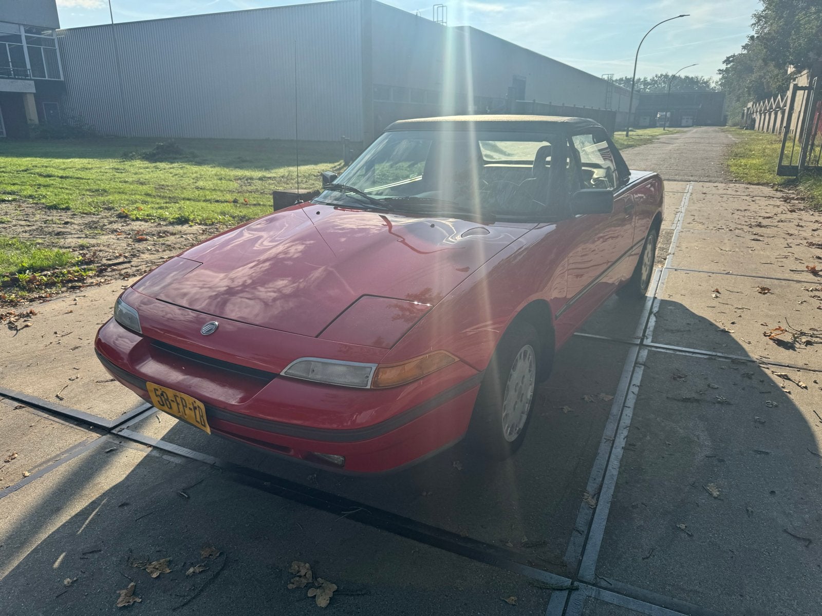 Mercury Capri 1.6 I U9 1991 Rood, Auto's, Stof, 4 cilinders, Cabriolet, Bedrijf