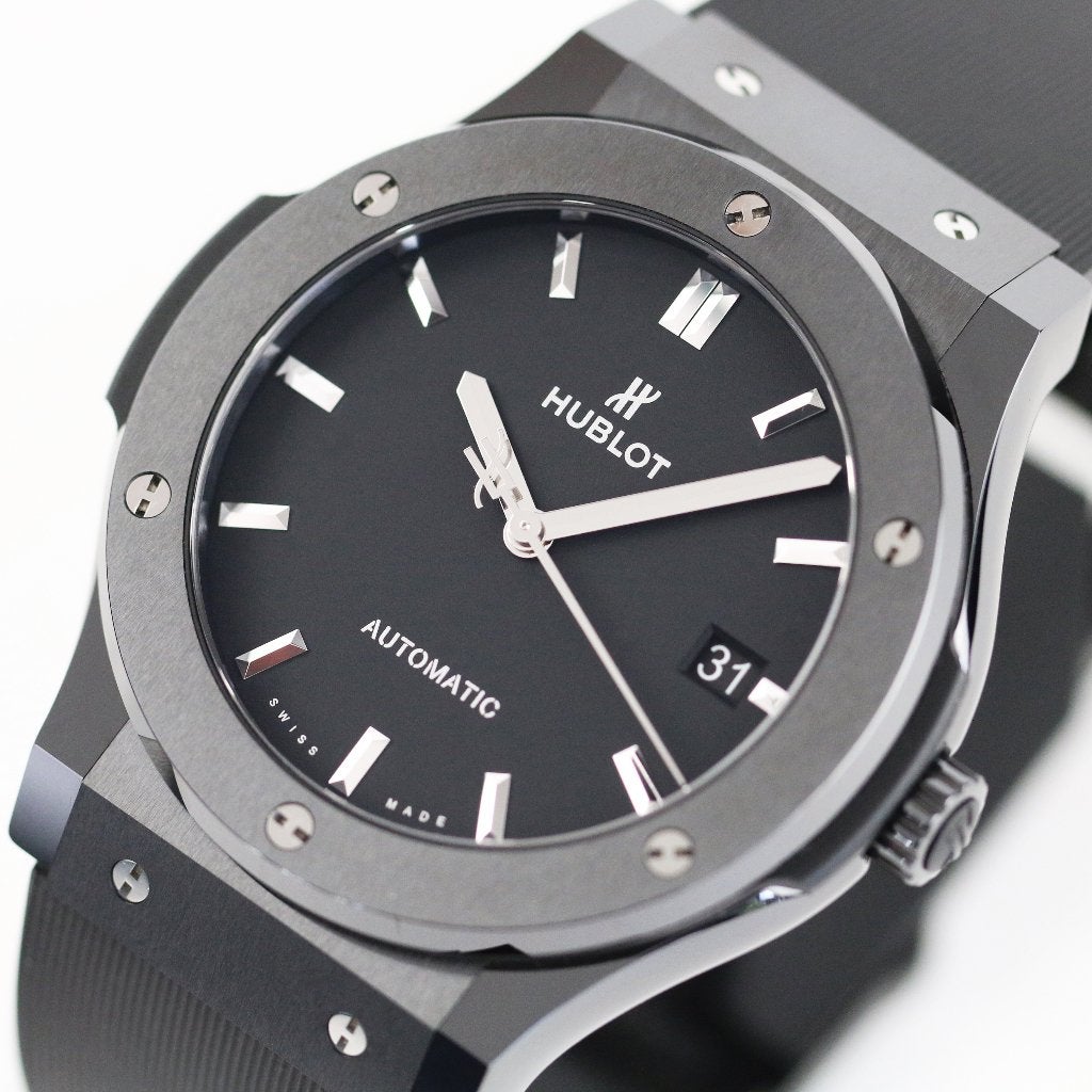 Hublot Classic Fusion Black Magic 45mm (Zeer goed/ 2021), Overige merken, Overige materialen, Polshorloge, Kunststof