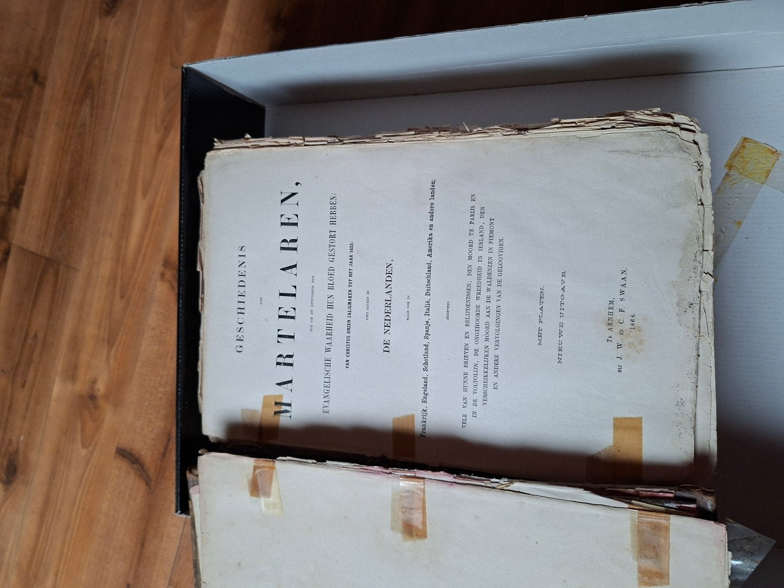 Geschiedenis der Martelaaren - Oud boek, Ophalen, J.W.F. Swaan
