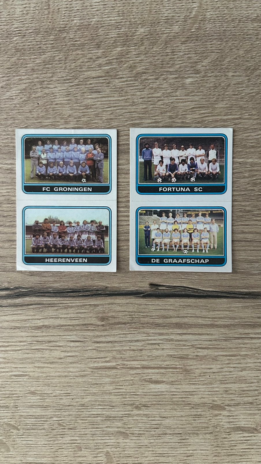 Panini Voetbal 80 plaatjes elftallen Eerste Divisie 2x, Verzenden, Zo goed als nieuw, Meerdere plaatjes