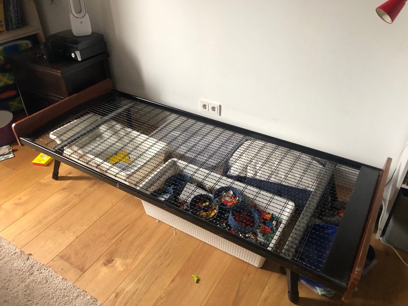 Vintage Eenpersoons Auping bed, Ophalen, Gebruikt, 90 cm, Eenpersoons