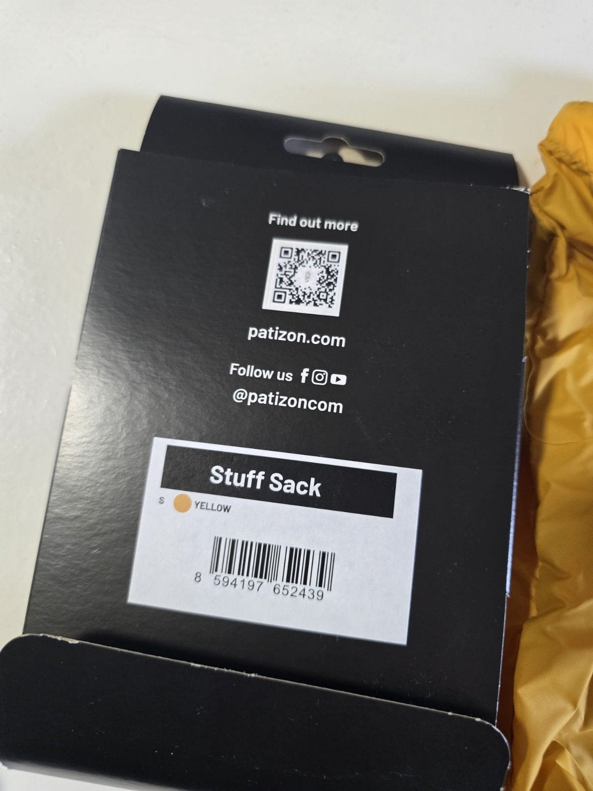 Patizon Stuff Sack - Geel (Maat S), Ophalen of Verzenden, Nieuw