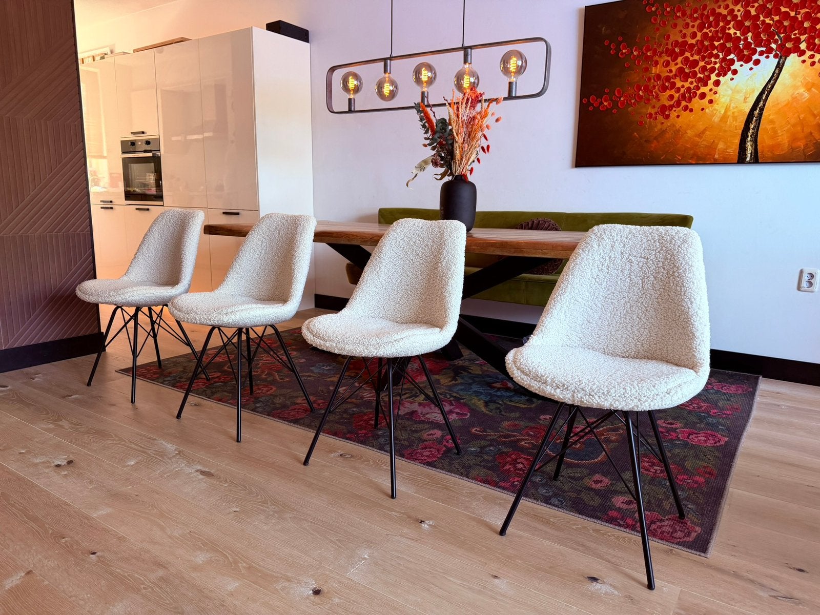 6 of 8 nieuwe teddy eetkamerstoelen, Ophalen, Nieuw invicta, Wit, Nieuw