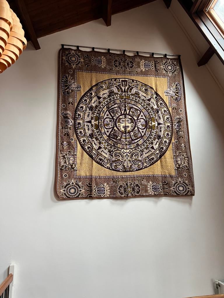Azteekse Kalender Wandtapijt - Uniek Decoratiestuk, Ophalen, Gebruikt