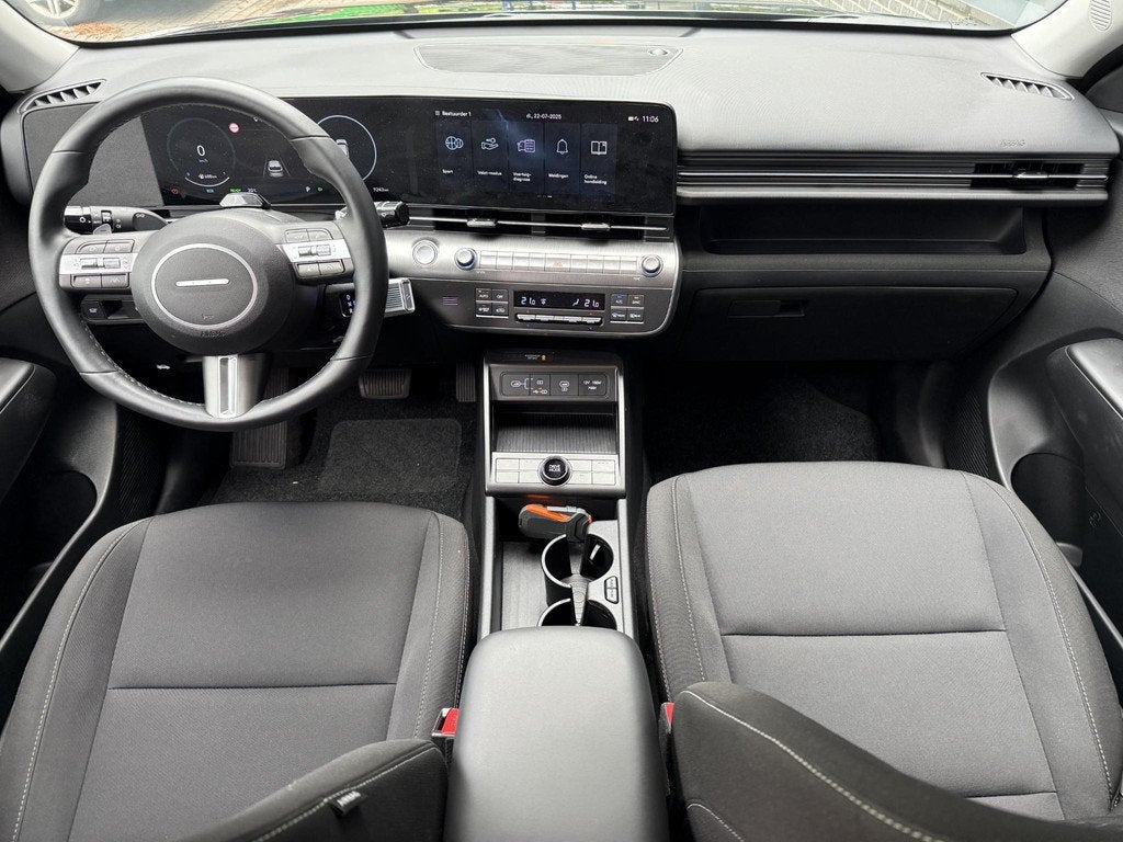 Hyundai Kona 1.6 GDI HEV Comfort Smart / Stoel+Stuur Verwarm, Stof, Euro 6, 2 kWh, Zwart