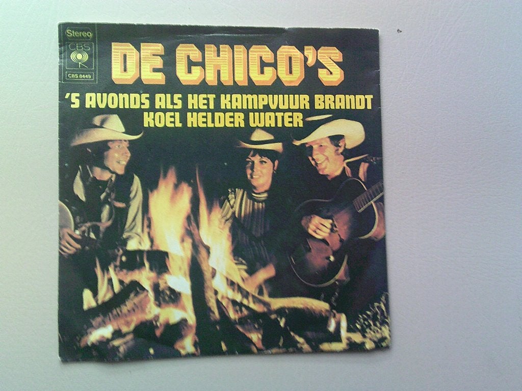De Chico's - 's Avonds als het kampvuur brandt (Vinyl), Cd's en Dvd's, Vinyl | Nederlandstalig, 7 inch, Ophalen of Verzenden, Levenslied of Smartlap