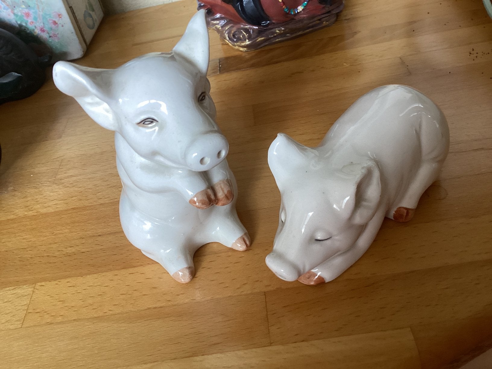 Varken peper & zout stel keramiek // hoog  10 en 5 cm, Ophalen of Verzenden, Zo goed als nieuw, Dier