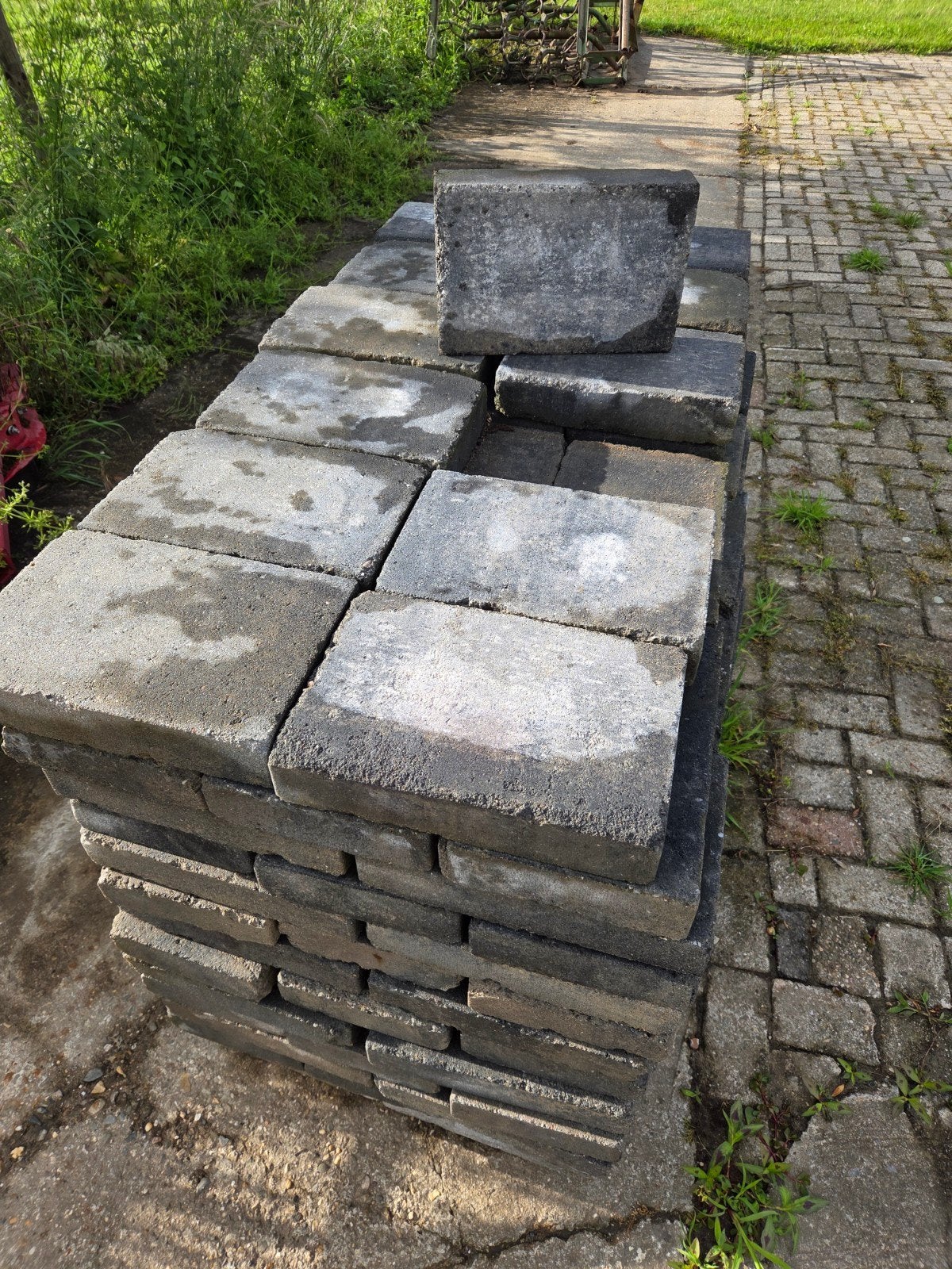Sier betontegels 20x30 cm - 156 stuks, Tuin en Terras, Gebruikt, Ophalen of Verzenden, 10 m² of meer, Beton