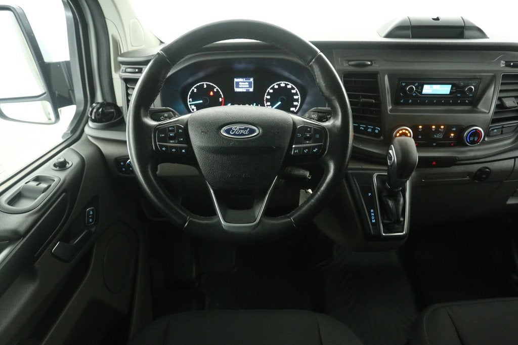 Ford Transit Custom 2.0 TDCI L1H1 | Aut. | Airco | Cruise |, Auto's, Bestelauto's, Stof, Euro 6, 4 cilinders, Wit