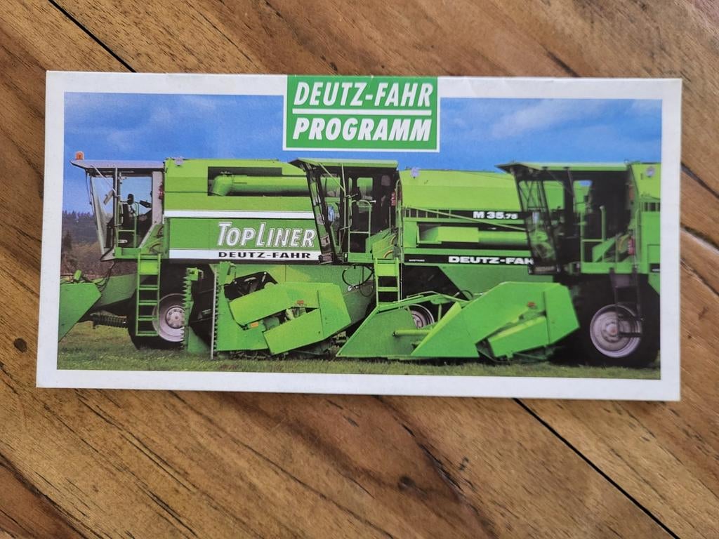 tractor folder Deutz-Fahr PROGRAMM Mähdrescher, Ophalen of Verzenden