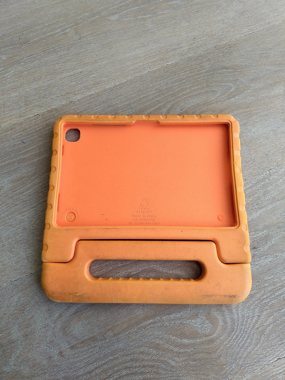 Kinderhoes voor Samsung Galaxy Tab A7 (oranje), 10 inch, Gebruikt, Bescherming voor- en achterkant, Ophalen of Verzenden