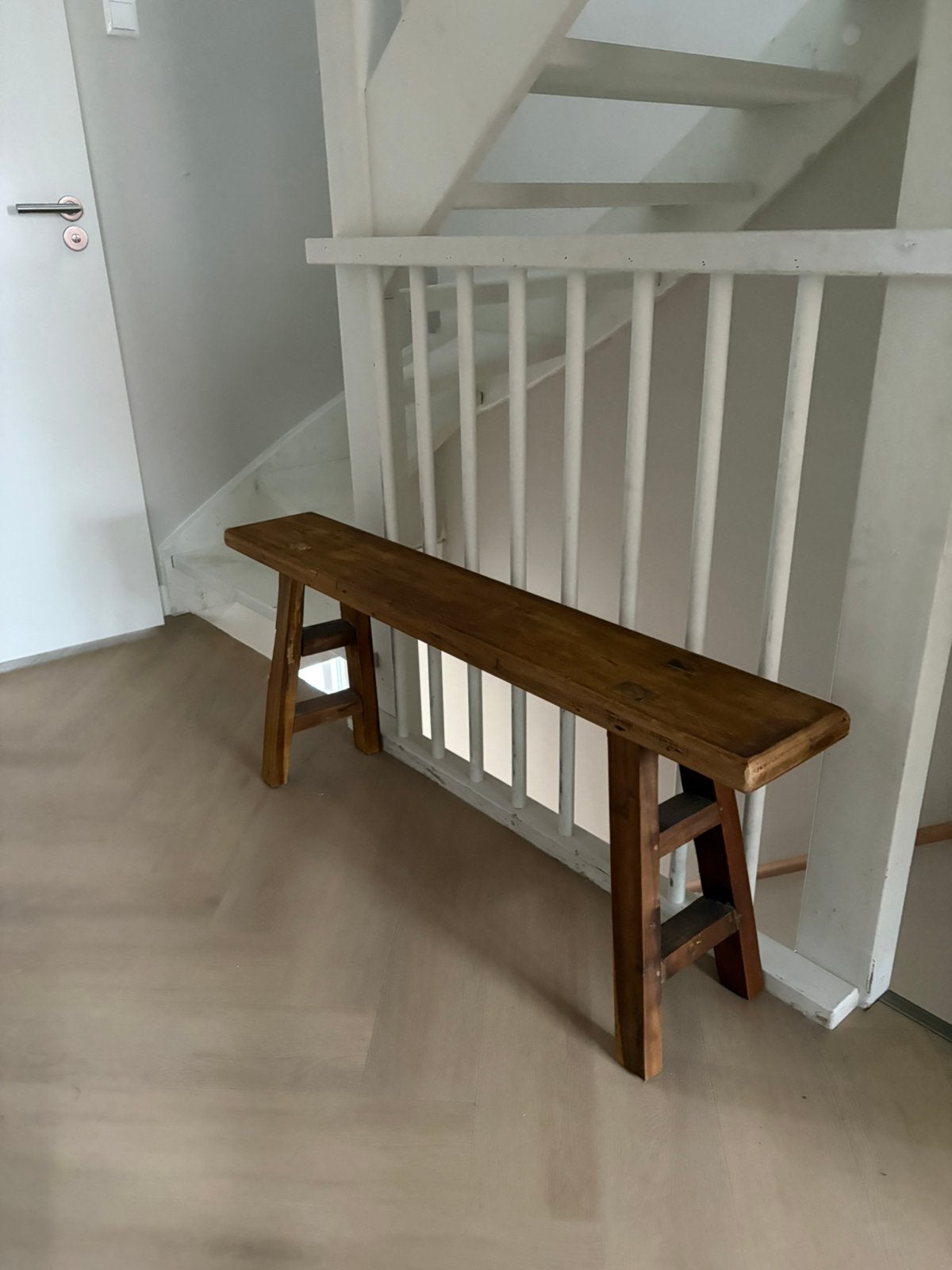 Decoratie houten bankje, Ophalen, Zo goed als nieuw