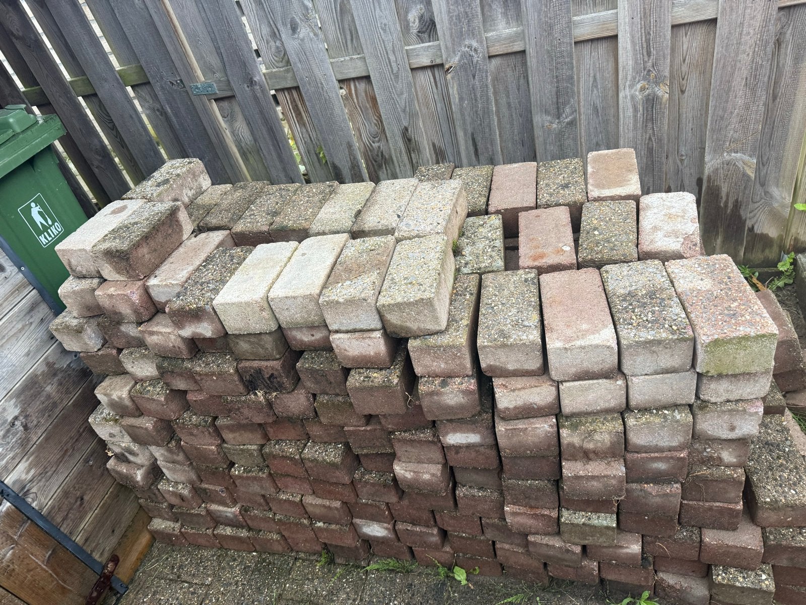 Gebruikte klinkers voor tuin of oprit, Tuin en Terras, Tegels en Klinkers, Ophalen, Gebruikt, Klinkers, 10 m² of meer