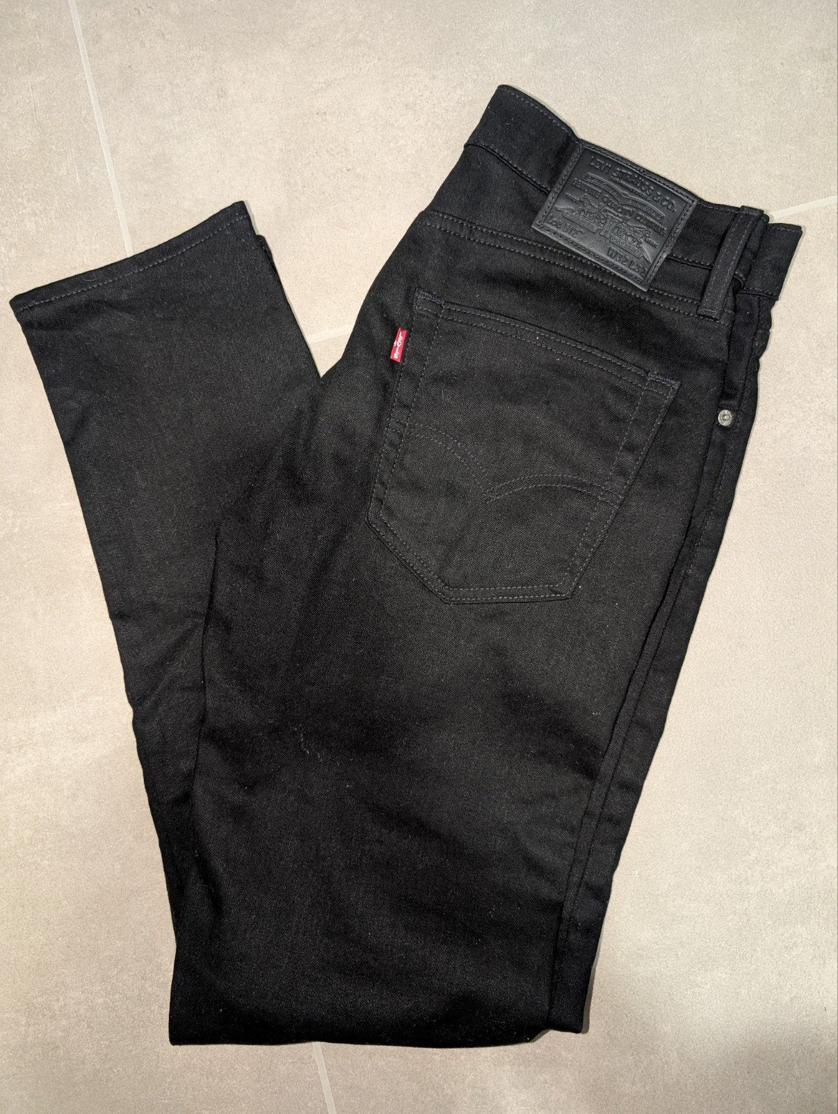 Levi’s 512 Slim Taper Jeans Zwart – W32 L32, Levi's, Overige maten, Ophalen of Verzenden, Grijs
