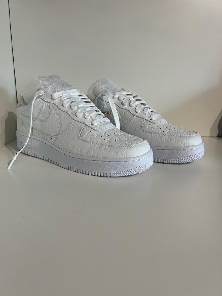 Nike Air Force 1 X Louis Vuitton White Maat 42,5, Kleding | Heren, Schoenen, ., Wit, Nieuw, Ophalen of Verzenden