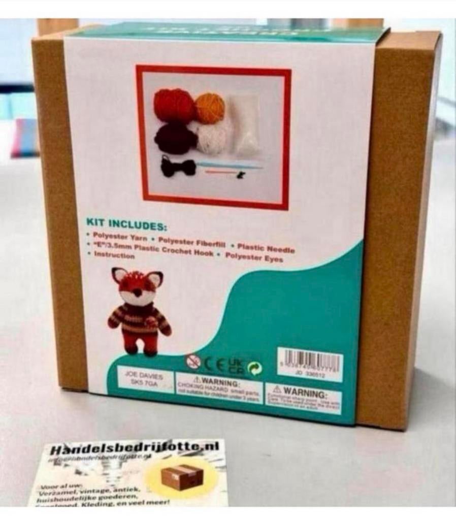 Creatieve knutselkit 12+ haken breien kind Vos Dier cadeau, Nieuw, Ophalen of Verzenden, H, H