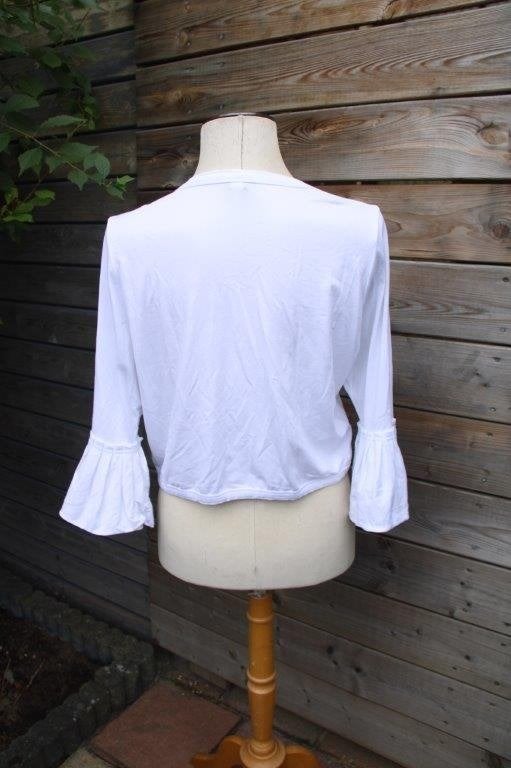 Vest/ Bolero wit Yoek mt L Vaste prijs, Kleding | Dames, Yoek, Wit, Maat 42/44 (L), Ophalen of Verzenden