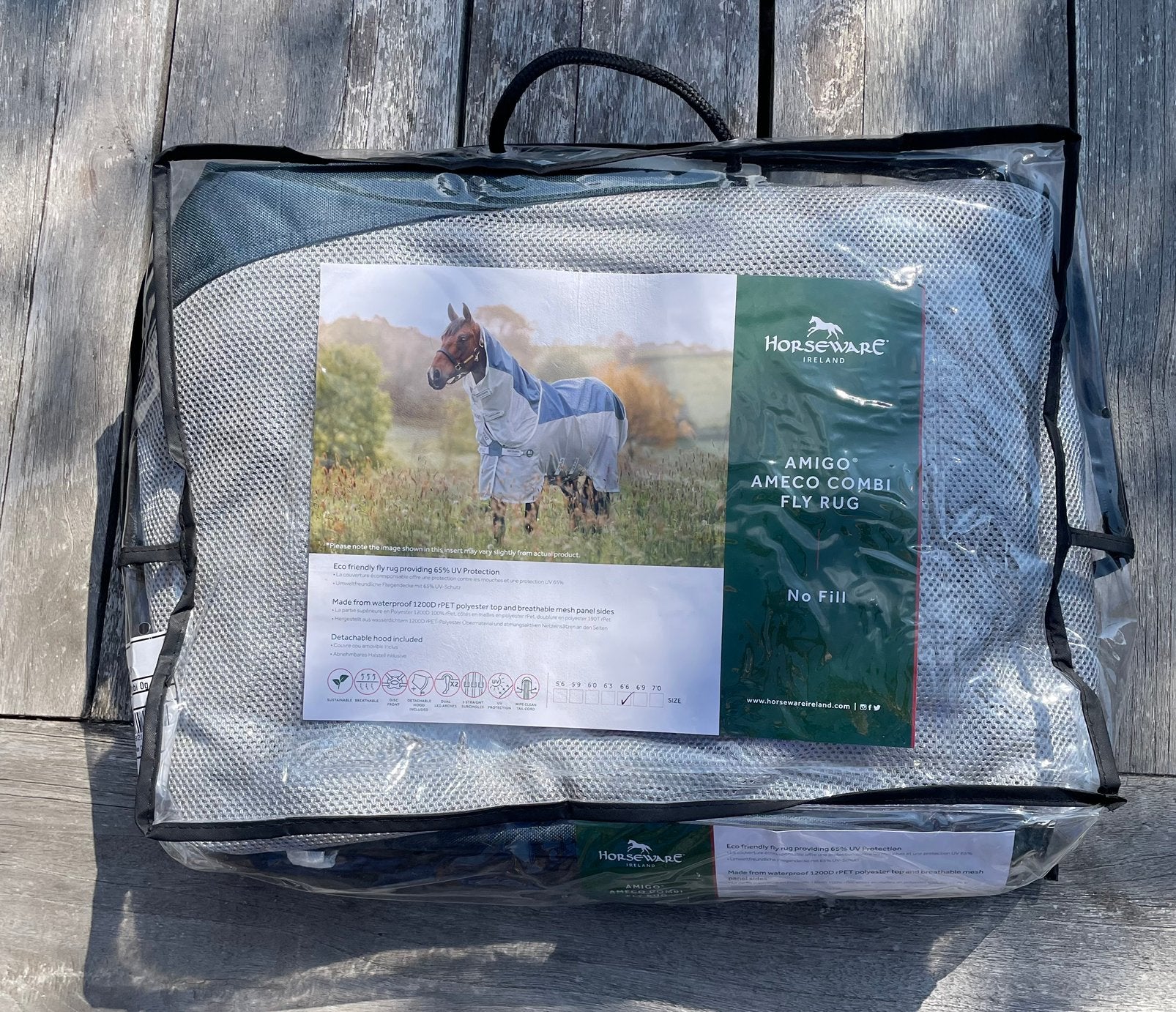 Nieuwe Amigo ameco combi fly rug maat 6,6, 1200D, Dieren en Toebehoren, Paarden en Pony's | Dekens en Dekjes, Full (L), V-sluiting