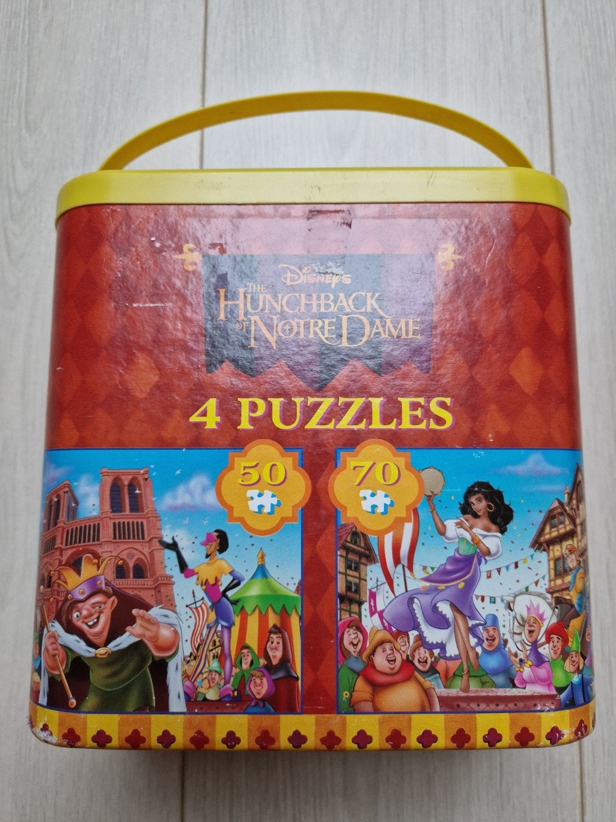 1996 4 puzzles the hunchback of notre dame walt disney, Ophalen of Verzenden, Overige figuren, Overige typen