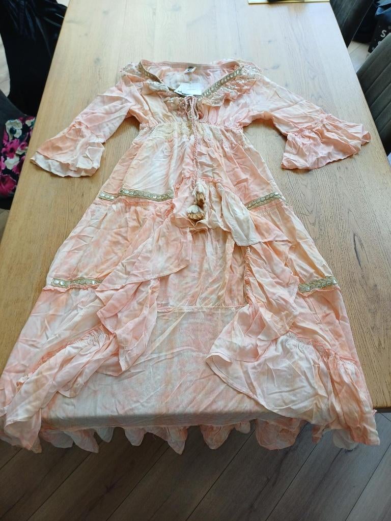 Nieuwe Boho Ibiza jurk maat L, Kleding | Dames, Jurken, Nieuw, Maat 42/44 (L), Oranje, Onder de knie, Ophalen of Verzenden