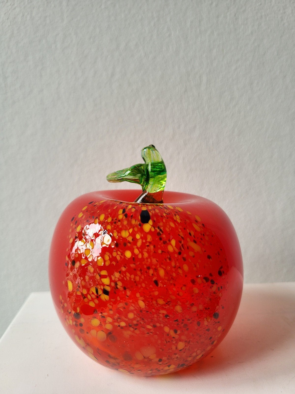 Glazen appel mondgeblazen, Ophalen of Verzenden