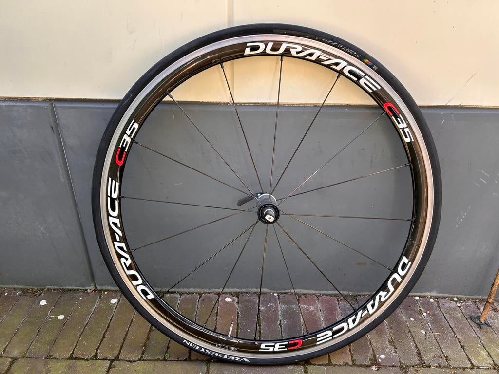 Dura ace WH7900 C35 voorwiel met aluminium remvelg., Ophalen of Verzenden, Zo goed als nieuw, Band, Aluminium
