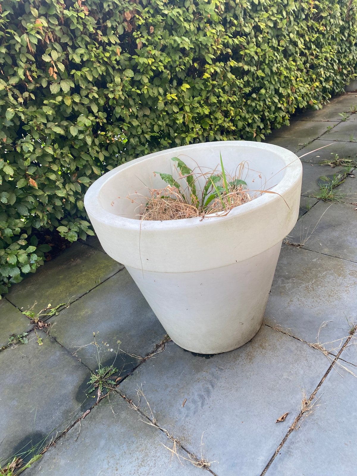 Kunsstof grote planten pot, Ophalen, Kunststof, Rond, Zo goed als nieuw