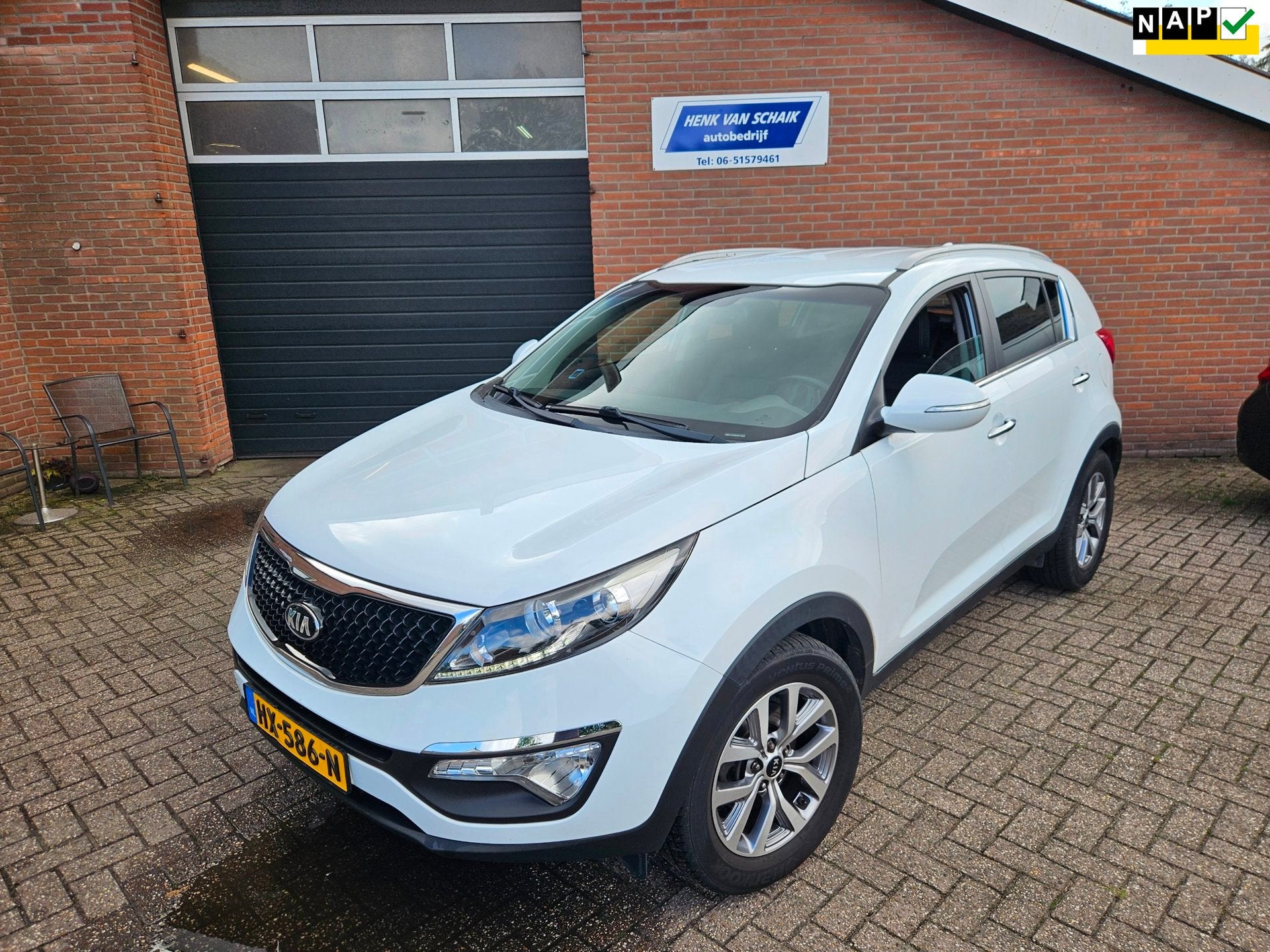 Kia Sportage 1.6 GDI X-treme DynamicLine 2016 - Stoel/Stuurv, Auto's, Voorwielaandrijving, 135 pk, 4 cilinders, Wit