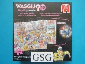 Wasgij destiny 10 (chaos in de) 950 st nr. 81530-01, Hobby en Vrije tijd, Denksport en Puzzels, Ophalen, 500 t/m 1500 stukjes