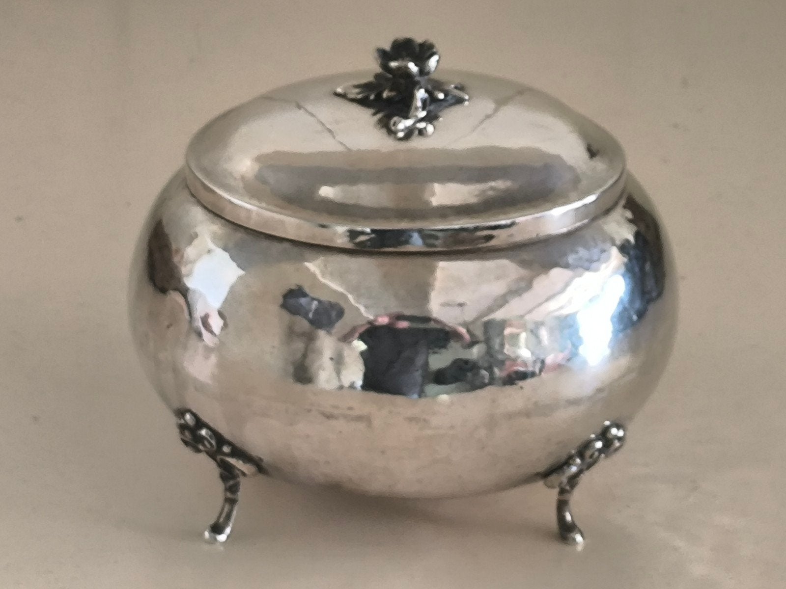 Antiek zilver etrog box, Ophalen of Verzenden, Zilver