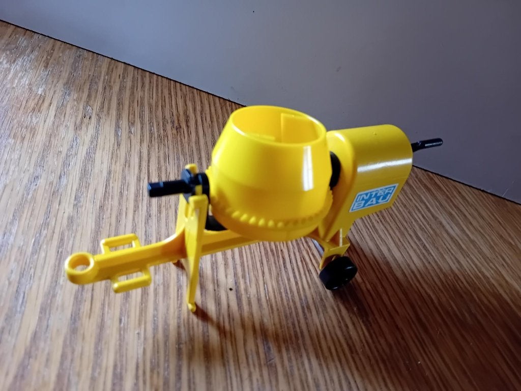 Playmobil gele betonmolen Geobra jaren 80, Ophalen of Verzenden, Gebruikt