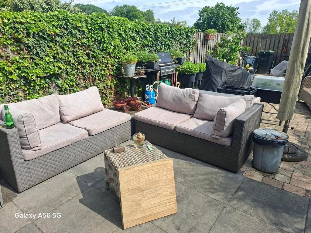 Tuinbank / loungeset /, Ophalen, Gebruikt