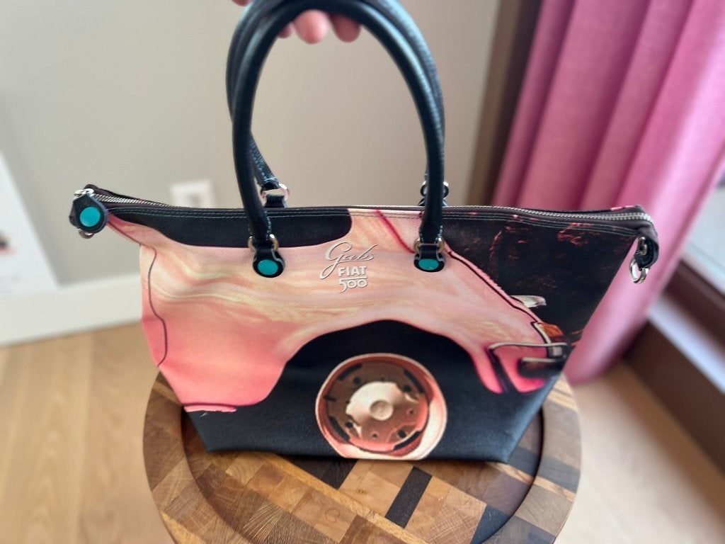 Gabs tas Fiat 500 print, Ophalen of Verzenden, Zo goed als nieuw, Overige kleuren, Handtas