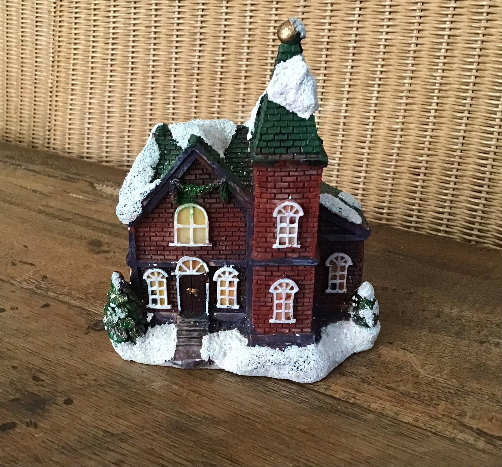 Kersthuisje adventshuisje, Ophalen of Verzenden, Zo goed als nieuw