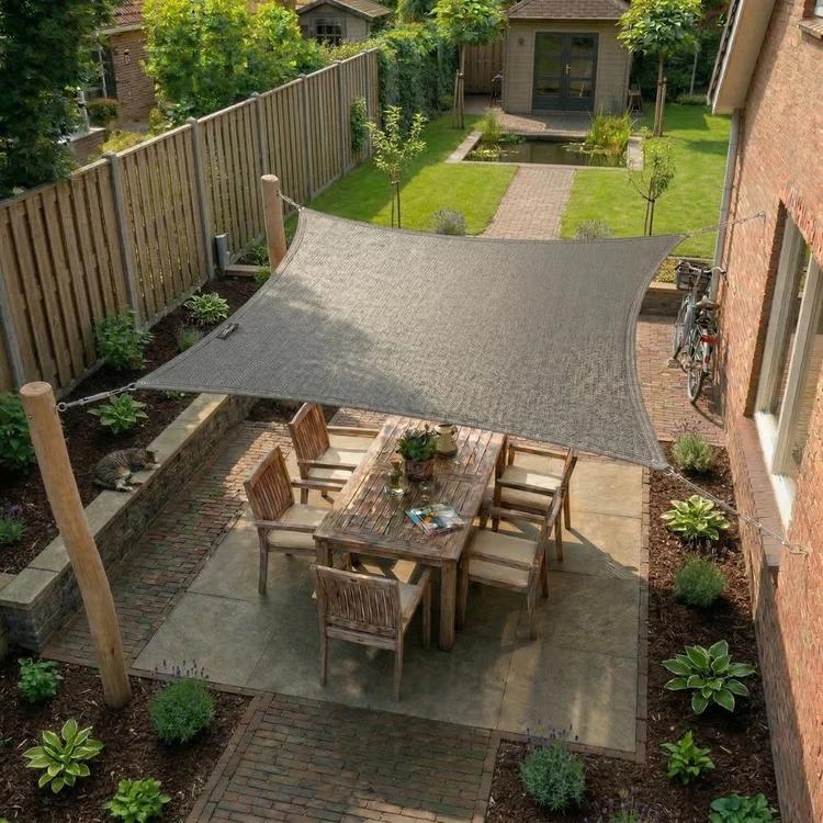 Schaduwdoeken voor tuin, overkapping of balkon, Verzenden, Nieuw, Minder dan 1 meter, Parasolvoet