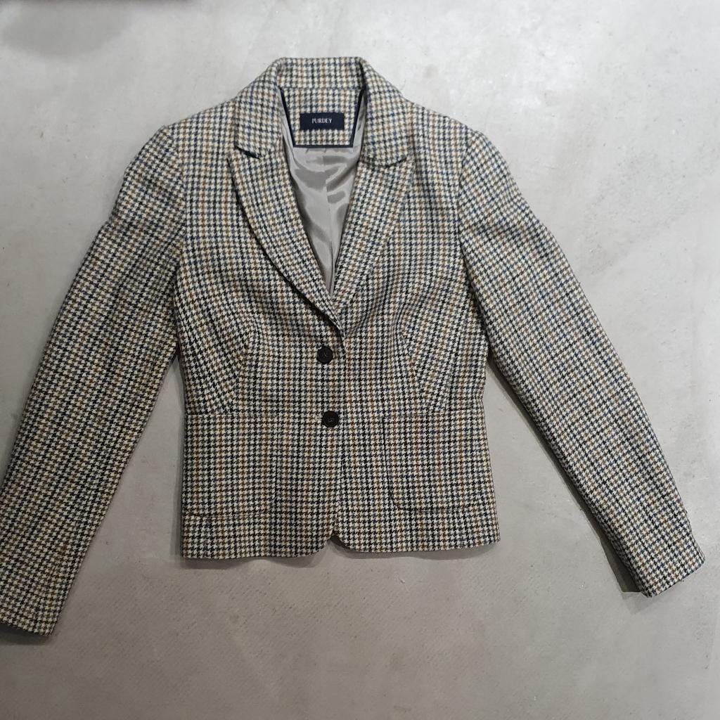 Purdey Blazer 100% Wol Maat S – Elegant, Ophalen of Verzenden, Zo goed als nieuw, Maat 36 (S)