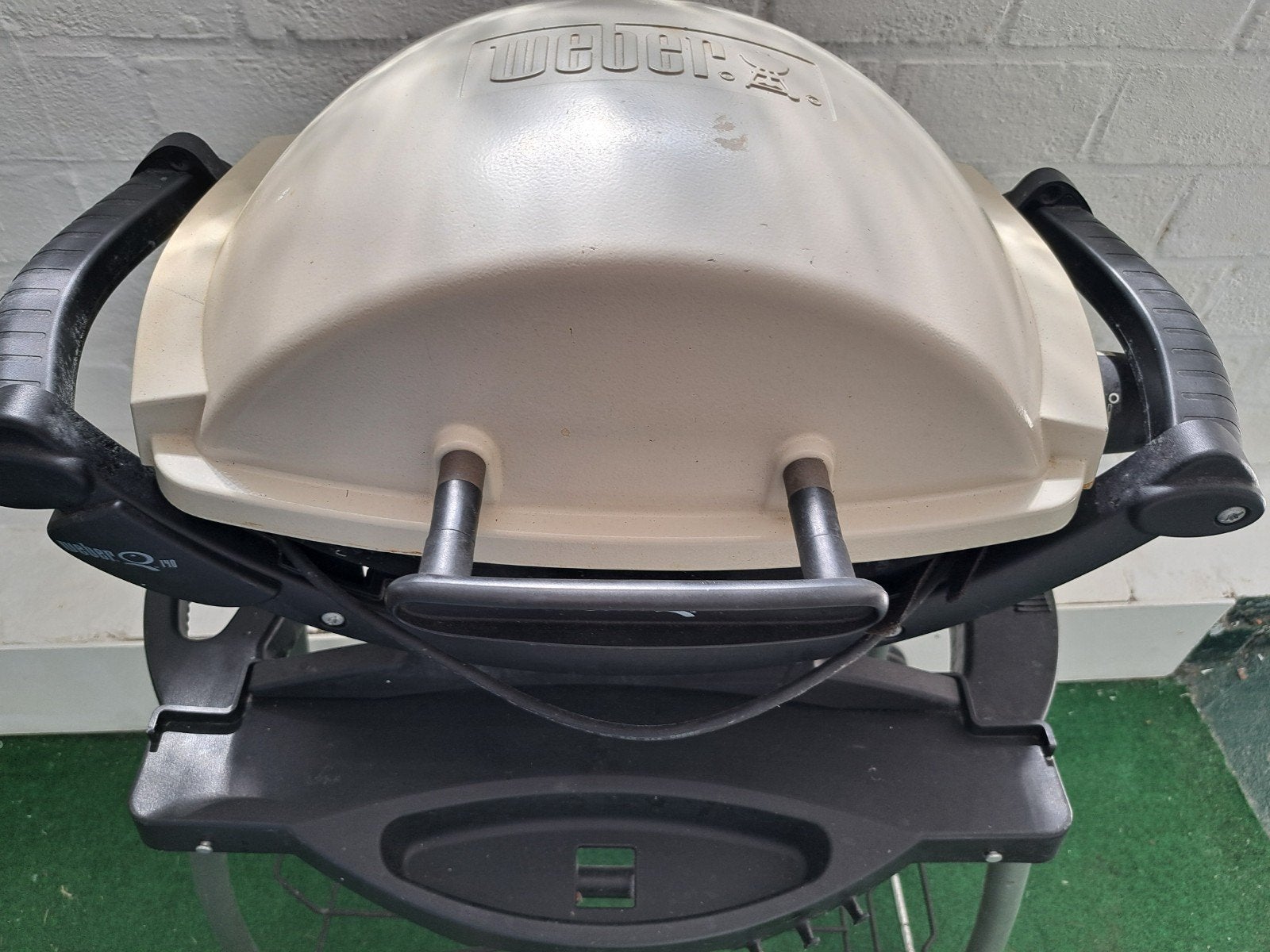 Weber Q 140 elektrische barbecue met onderstel, Ophalen, Gebruikt, Weber