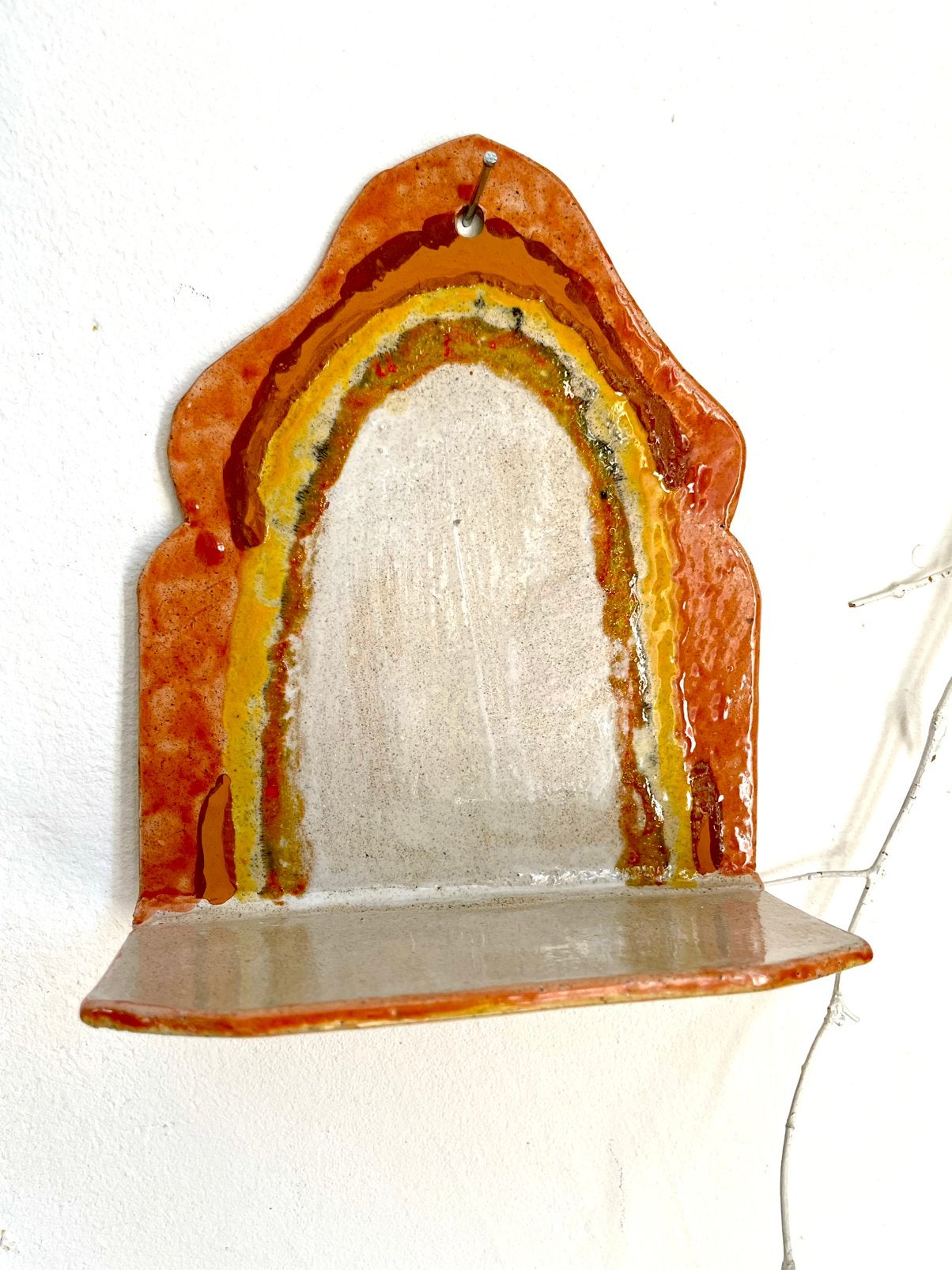 Wandaltaartje keramiek, Waxinelichthouder, Nieuw, Ophalen of Verzenden, Crème