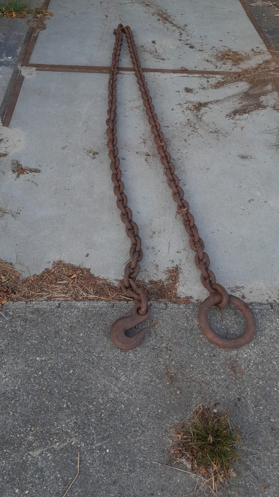 Ketting, sleepketting., Ophalen