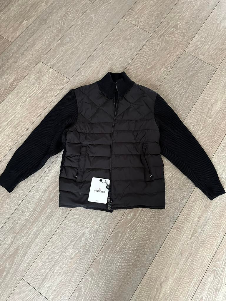 Moncler Cardigan jas, Kleding | Heren, Jassen | Zomer, Nieuw, Maat 56/58 (XL), Zwart, Ophalen of Verzenden