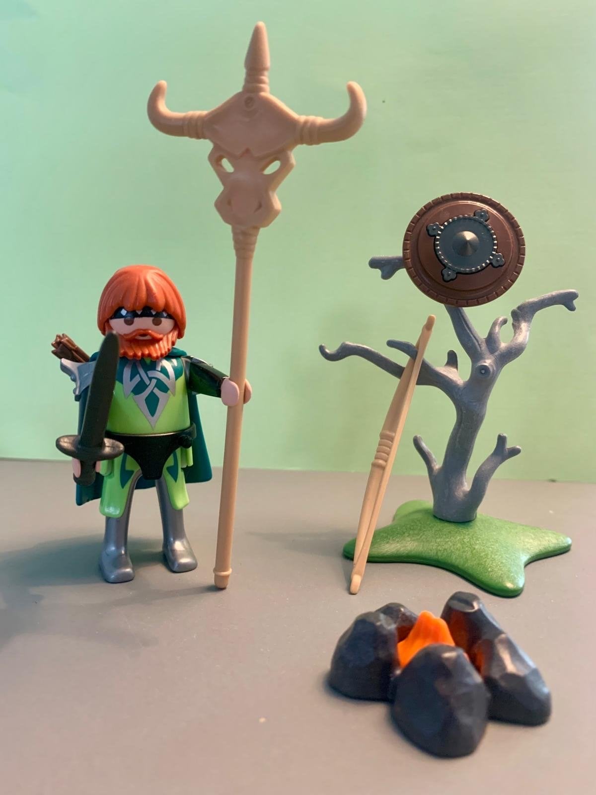 Playmobil Keltische Krijger met Kampvuur en Accessoires, Ophalen of Verzenden, Gebruikt